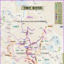 (1) 인왕산 등산지도, 등산코스, 산행지도, 산행코스, 등산로입구 안내(독립문역-인왕사-서울성곽능선 남측-인왕산정상) 이미지