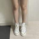 컨버스 하이 척테일러 70 화이트 유광 225 후기 (+무브랑 비교, 사이즈 정보)
