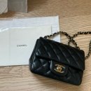 쁘띠(Petit) | 샤넬 Chanel 금장 블랙 쁘띠삭 Petit Sac 구매 개봉 및 착샷 후기