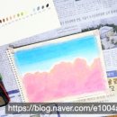 오일파스텔로 명화그리기 | [ 중랑구 평생학습관 오일파스텔 수업 후기 ] 두번째 시간 봄 벚꽃 풍경 그리기