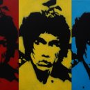 bruce lee. 캔버스에 아크릴. 45cm X 27cm. 3개. 2013 이미지