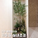 가정집 실내조경, 특별한 조화나무 인테리어, 그린플랜테리어 시공 후기!