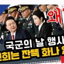 국군의날 한동훈보고 화난 낯짝 이미지