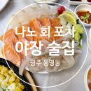 나노포차 - 북구 동문대로204번길 49 | 광주 동명동 횟집, 야장술집 추천 [나노회포차] 방문후기