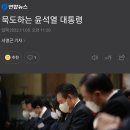 묵도하는 윤석열 대통령 이미지