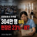 복지회관운영위원회광천탕 | 2026 요양보호사 현실 | 자격증 304만 명, 실제 현장은 23%뿐… 월급·대체 일자리 총정리