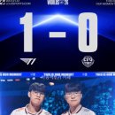 케리아 하드캐리로 2승 1패 그룹으로 가는 T1 이미지