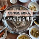 큰나무집궁중약백숙 | [대구/가창] 가창 드라이브 맛집 큰나무집 | 궁중약백숙 + 도리탕 + 닭죽까지 완벽한 보양식 후기