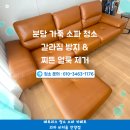 그랑블세탁 | 분당 가죽 소파 청소 갈라짐 방지 &amp; 찌든 얼룩 제거 판교 푸르지오그랑블 아파트