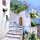 수채화 어반스케치 이미지