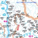 황학지맥 3구간(황학지맥 완성) 지천면사무소-노비재-용재산-하빈고개-합수점(금호감/낙동강) 이미지