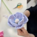 페이퍼플라워 주름지 해바라기 액자 | 모루플라워공예 자격증수업