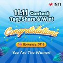 Congratulations to our 11.11 Tag, Share & Win Contest winner! 이미지