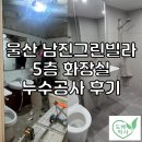 빌라그린 | 울산 남진그린빌라 누수공사 후기｜5층 화장실 누수 원인 해결 및 욕실 리모델링
