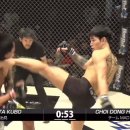 로드 투 UFC에 진출한 6승무패 챔피언 최동훈의 최근 2경기 2KO승 경기 이미지