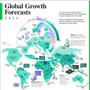 지도 작성: 2023년 국가별 GDP 성장 예측 이미지