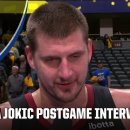 Nikola Jokic asked teammate his pass was meant for: 경기 후 인터뷰 이미지