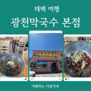 광천목장 | 태백 여행_몽토랑 산양목장 근처 맛집 광천막국수 본점 내돈내산 후기