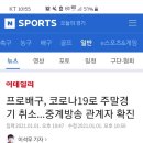 프로배구, 코로나19로 주말경기 취소...중계방송 관계자 확진 이미지