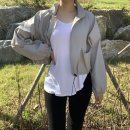 티앤와이팩토리::대학생 간절기코디/숏크롭야상자켓/데일리룩/꾸안꾸