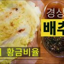 경상도식 배추전 얇게 굽는 비법,반죽 황금비율 이미지