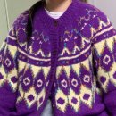 러블리아지 | 그린버터 노르딕 가디건 퍼플 Alpaca Nordic Cardigan Purple 내돈내산 후기