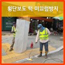 중앙초교 횡단보도 일원 | 횡단보도경계석 미끄럼방지작업 (구청협력업체)