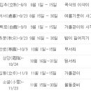 절기와 농사 - 가을 (입추에서 소설까지)