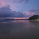 크라비 아오낭비치 일몰 Krabi Ao Nang Beach Sunset 6 30pm,보라색 감도는 신비로운 분위기​ 이미지