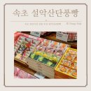 속초선물 중앙시장 내부에 있는 특산품 설악산단풍빵