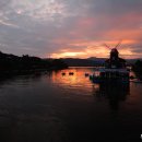 풍차와해넘이 이미지