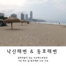양양 바다 여행 낙산해수욕장 짚파라솔 & 동호해변 나무 그네 (날씨 흐린 날 방문 후기)
