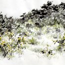 한국화(수묵 담채화) 이미지