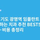 캘리포니아치과의원 | 경기도 광명역 임플란트 싸고 잘하는 치과 추천 BEST5 | 가격·비용 총정리
