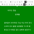 색상있는 바탕색에 글 올리기 /PC사용 이미지