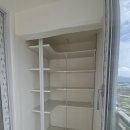 덕곡한마음타운 | 김천 덕곡 한마음타운 베란다 수납 선반 팬트리장과 드레스룸 시공! 예쁜집시스템드레스룸에서 수납 완성~