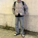 브랜디드웨이브 | [인사일런스] 웨이브라인 다운 자켓_Light Grey🤍