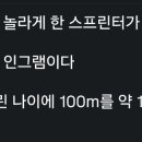 7살 100미터 13초 이미지