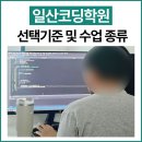 일산코딩학원 선택기준 및 수업 종류