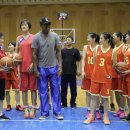 2미터가 넘는 북한 여자 농구선수 이미지
