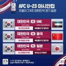 U23 아시안컵 대한민국 대표팀 경기일정 이미지