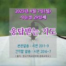 2025년 4월 7일(월) &#39;사순절 29일째&#39; 응답받는 기도 이미지