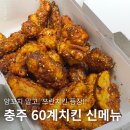 60계충북충주 - 충주시 연수서편2길 11 | 충주 60계치킨 신메뉴 쯔란윙봉 솔직 후기! 향신료 매력 폭발