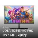 2434 | 제이씨현 UDEA ED2434KC 게이밍 모니터 내돈내산 후기