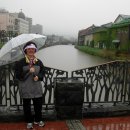 비에 젖은 오타루(小樽) 풍경 이미지