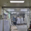 동서울 우편집중국 먼지차단 되는 방풍,방한 우레탄 비닐커튼 시공!