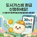 한국가스사 | 도시가스비 환급 신청하세요! 4~5월 추가 캐시백 대상 방법 신청후기