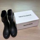 레인부츠 추천 몽돌 스트랩 레인부츠 미들 MDAC023 블랙 후기 사이즈