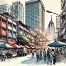 펜으로 그리는 힐링 스케치 이미지