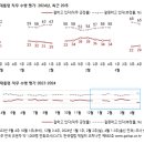 대통령 지지율 1퍼센트p 올라 24퍼센트 갤럽 소수점 반올림 기사 이미지